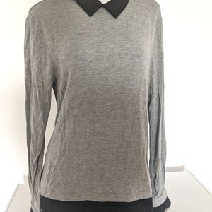 Gray And Black Working Long Top Sz M. NWOT